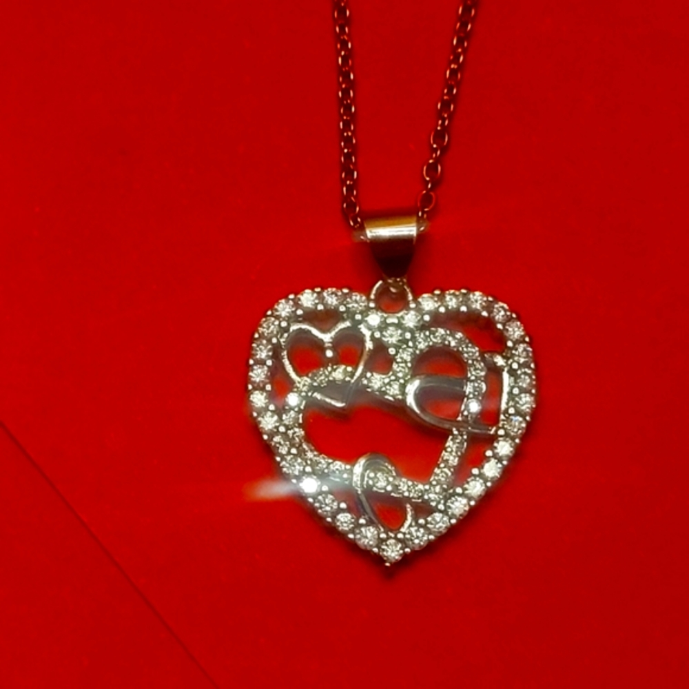 New Sterling Heart Neclace